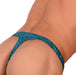 L Wojoer Sexy Reptile Turquoise Thong 33932 MX18 - SexyMenUnderwear.com