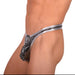 L Wojoer Sexy Silver Disco Thong 33933 MX18 - SexyMenUnderwear.com