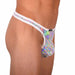 L Wojoer Sexy Silver Disco Thong 33940 MX18 - SexyMenUnderwear.com