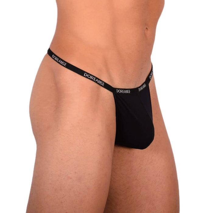 Large DOREANSE Strings Polyamide Black Thong 1390 116