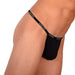 Large DOREANSE Strings Polyamide Black Thong 1390 11 - SexyMenUnderwear.com