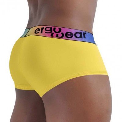 Large ErgoWear Boxer MAX SE Pride Trunks in Super - Soft Yellow 1440 114 - SexyMenUnderwear.com