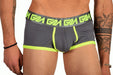 Large Garcon Model Boxer Trunk Neon Grey 32