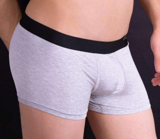 LARGE - HOM Boxer Viscose Central Park Grey 1 - SexyMenUnderwear.com