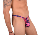 Large JJ MALIBU Pink Camouflage Printed Thong3