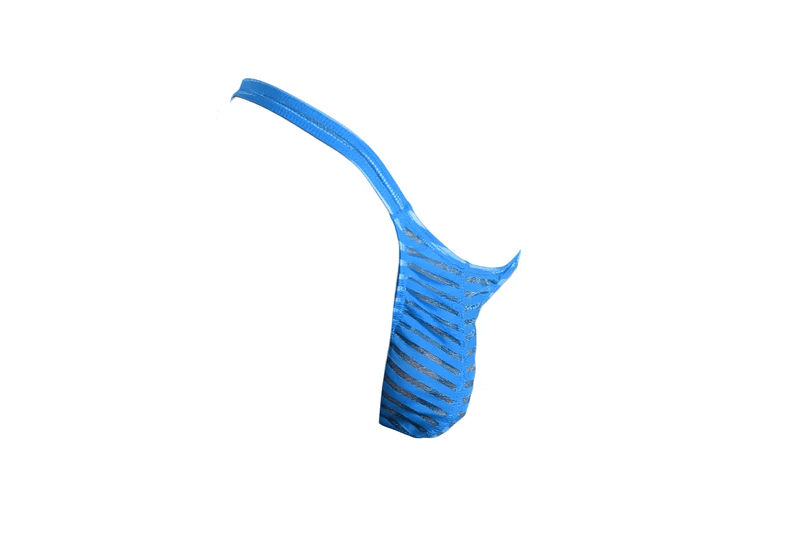 LARGE JJ MALIBU Thong Sheer Turquoise 24