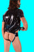 Large Jock POLYMORHE Latex Jockstrap Peacock Black UN - 82M 8 - SexyMenUnderwear.com