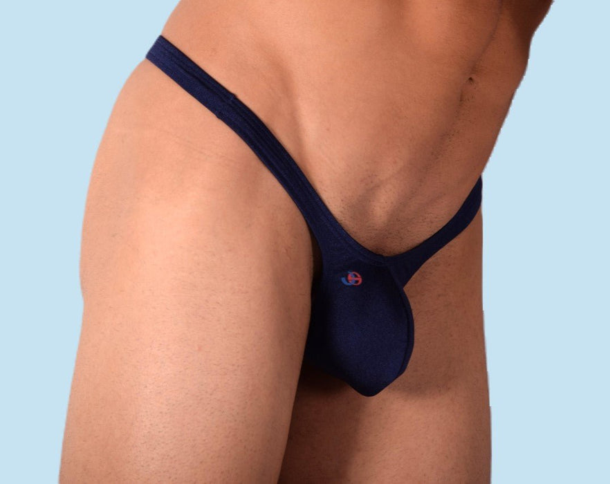 Large JOE SNYDER Polyamide Elastane Bulge Thong Navy BUL02 2 - SexyMenUnderwear.com