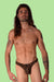 LARGE L'Homme Invisible String Bikini Leopard UW11 - MIC 3 - SexyMenUnderwear.com