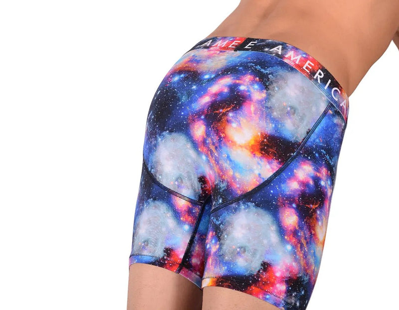 Large New Mens American Eagle Fly Front Boxer Brief Space Stars AE15