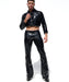 Large RUFSKIN Flare - Leg Pants GILT Onyx Metallic Reflective Finish Faux - Fly 13 - SexyMenUnderwear.com