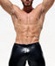 Large RUFSKIN Flare - Leg Pants GILT Onyx Metallic Reflective Finish Faux - Fly 13 - SexyMenUnderwear.com