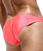 Large RUFSKIN Swim - Brief TUCK Luxury Swimwear Gleaming Metallic Neon Coral 54 - SexyMenUnderwear.com