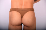 Large RUFSKIN Thong LUAN T - Back Stretch Double - Sided Brushed Knit Thong Camel 653