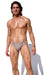 LARGE RUFSKIN Thong STREAM Premium Stretch Rayon Soft - Knit Pouch Dark Sand 16 - SexyMenUnderwear.com