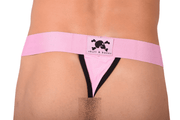 Large SKULL & BONES Jockstrap Limited Edition Pink Mesh 24