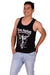 LARGE SMU Gym King Tank top Black and White 33739 MX16 - SexyMenUnderwear.com