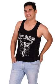 LARGE SMU Gym King Tank top Black and White 33739 MX163