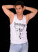 LARGE SMU Gym King Tank top White 33736 MX165