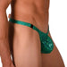 LARGE SMU Sensual Detachable Thong Glitter Green 33500 MX13 - SexyMenUnderwear.com