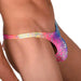 LARGE SMU Sensual Thong Silver Rainbow 33498 MX13 - SexyMenUnderwear.com