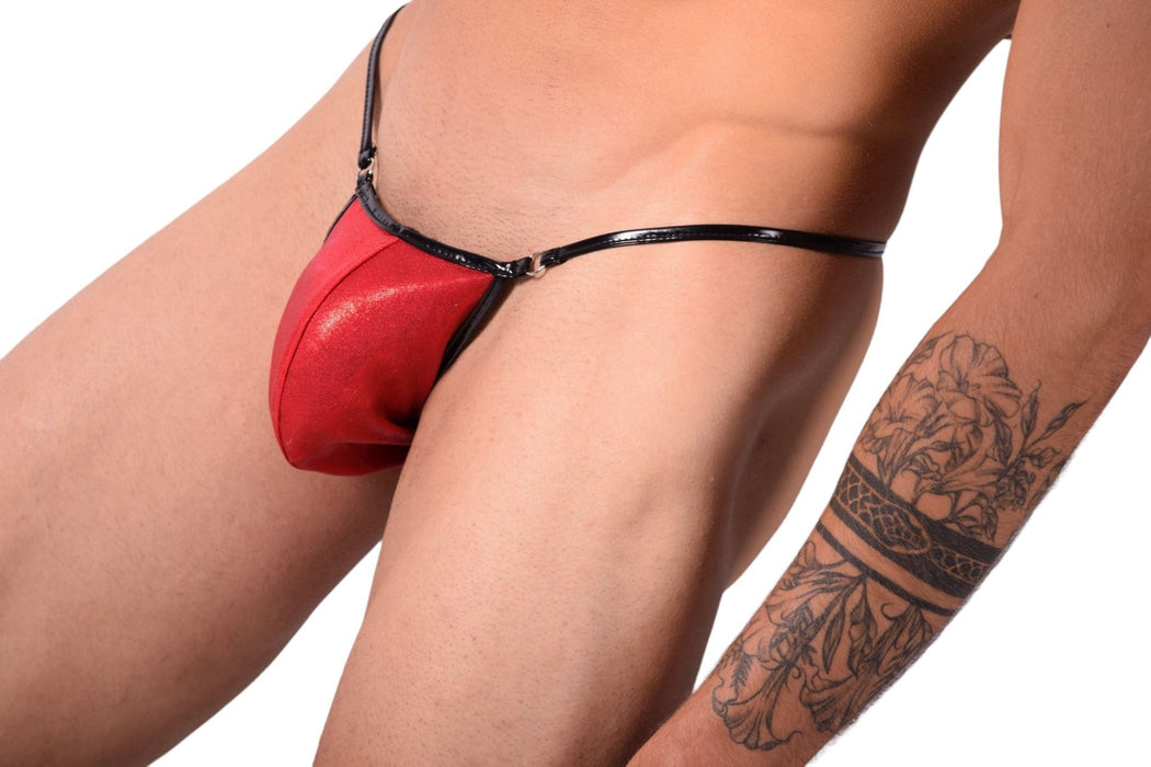 Large SMU Swimwear Thong Vinyl String 34119 SX02 - SexyMenUnderwear.com