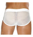 LARGE TOF PARIS Boxer BULGE MESH Boxer Shorty Trunk Front Pouch White 505