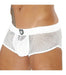 LARGE TOF PARIS Boxer BULGE MESH Boxer Shorty Trunk Front Pouch White 501