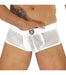 LARGE TOF PARIS Boxer BULGE MESH Boxer Shorty Trunk Front Pouch White 50 - SexyMenUnderwear.com