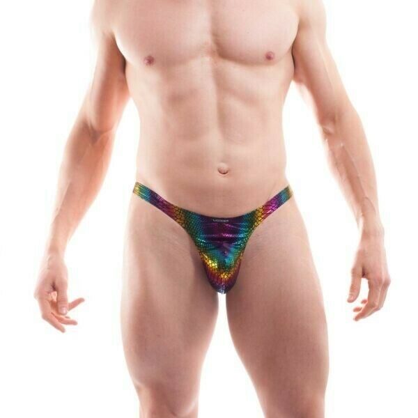 LARGE WOJOER String SCHMALISSIMO Rainbow Reptile Thong 398E700 5 - SexyMenUnderwear.com