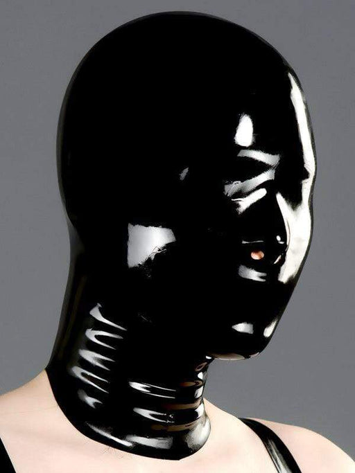 Latex hood Nose Only Rubber Polymorphe Latex With Back Zip A - 04 31