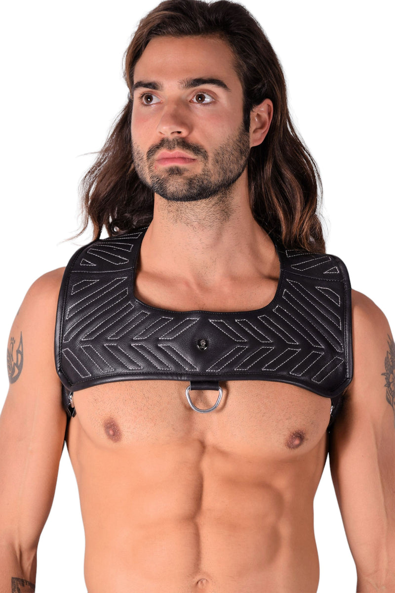 Leather Roman Leather top black