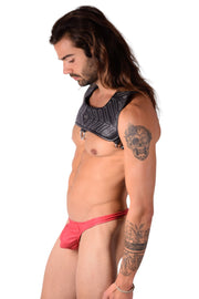 Leather Roman Leather top black