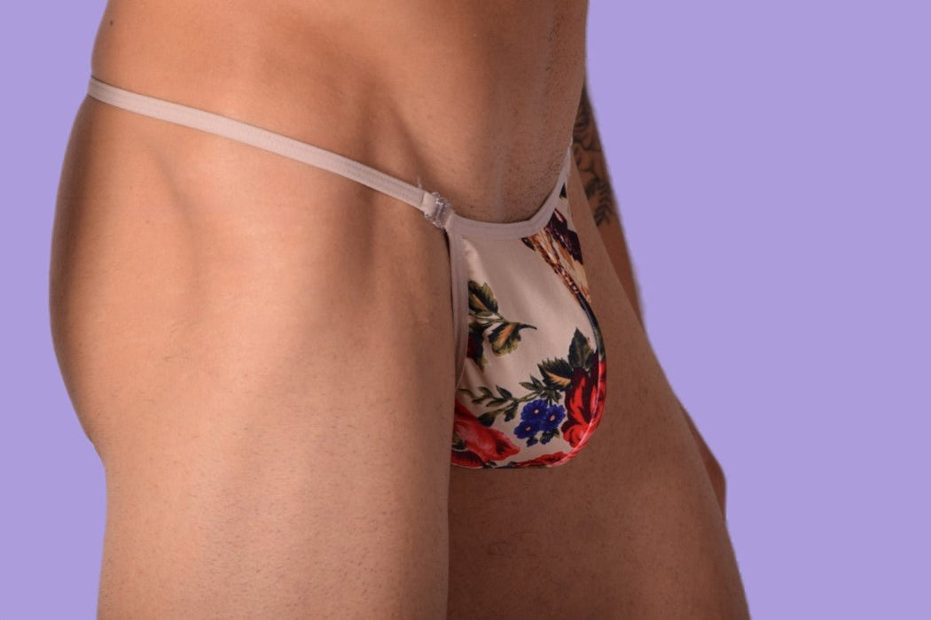 L'Homme Invisible Thong Striptease Detachable String Matryoshka Beige MY11X 7 - SexyMenUnderwear.com