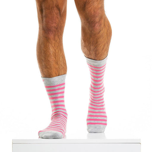 L/XL Mid Cut Sock Modus Vivendi Cotton Socks Pop Melange Fushia XS2013 B851