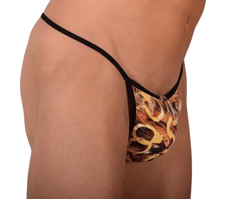 L/XL Thongs Eros Veneziani Italian Animal Print Thong 6977 MX9 - 423