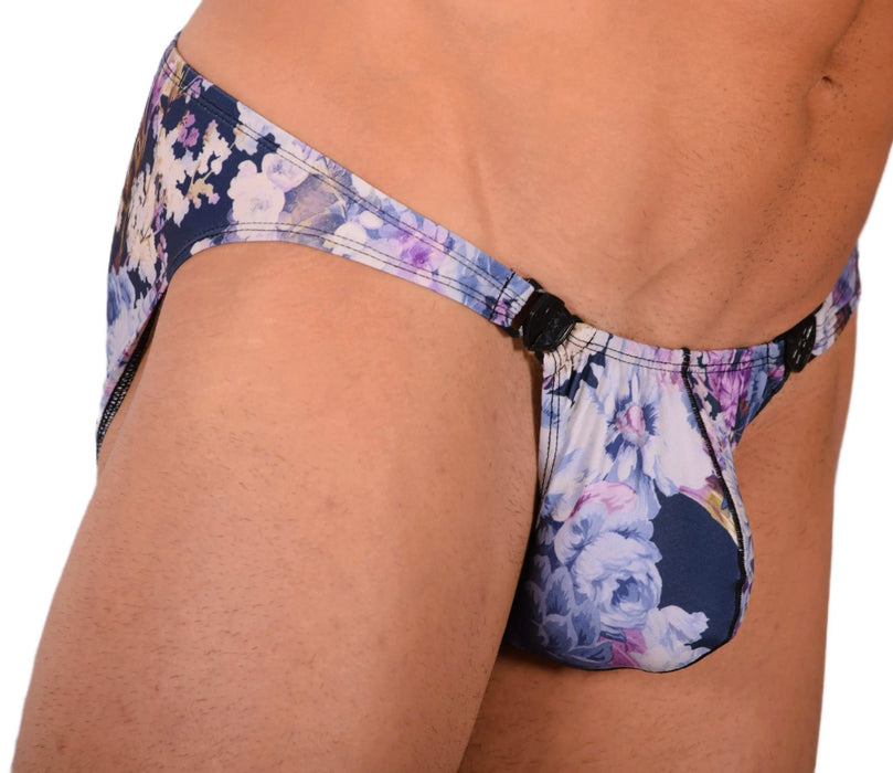 M Gregg Homme Sexy Detachable Floral Explosion Brief 33947 MX188