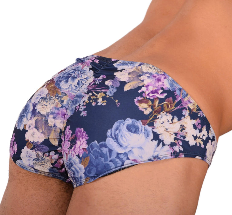 M Gregg Homme Sexy Detachable Floral Explosion Brief 33947 MX187