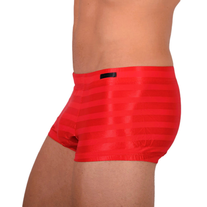 M HOM Sexy Red Boxer Mini 33944 MX18 - SexyMenUnderwear.com