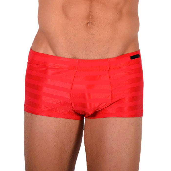 M HOM Sexy Red Boxer Mini 33944 MX18 - SexyMenUnderwear.com