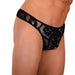 M L'Homme Invisible Sexy Black Mesh Thong 33948 MX18 - SexyMenUnderwear.com