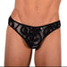 M L'Homme Invisible Sexy Black Mesh Thong 33948 MX18 - SexyMenUnderwear.com