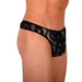 M L'Homme Invisible Sexy Black Mesh Thong 33948 MX18 - SexyMenUnderwear.com