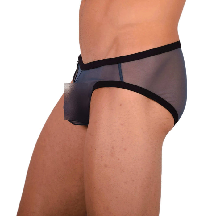 M SMU Sexy C - Thru Blue Brief 33910 MX18 - SexyMenUnderwear.com