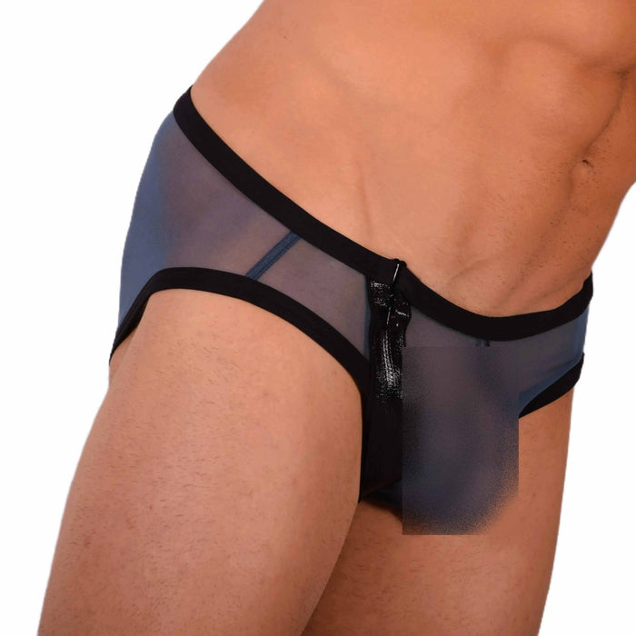 M SMU Sexy C - Thru Blue Brief 33910 MX18 - SexyMenUnderwear.com