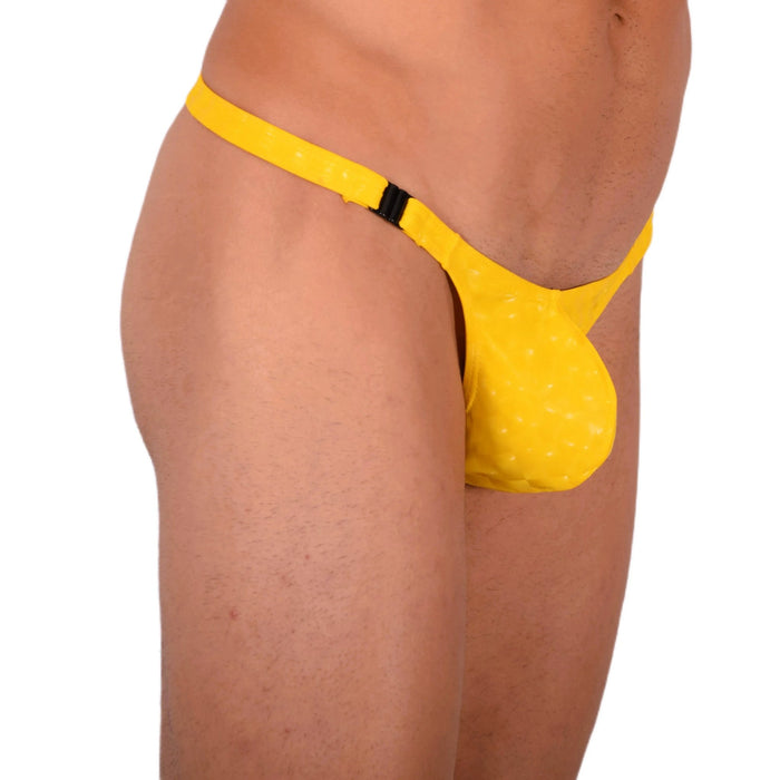 M SMU Sexy Detachable Yellow Thong 33913 MX18 - SexyMenUnderwear.com