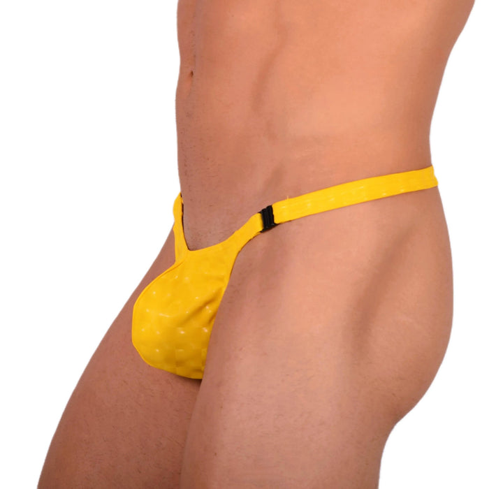 M SMU Sexy Detachable Yellow Thong 33913 MX18 - SexyMenUnderwear.com