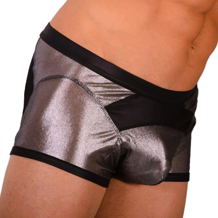 M SMU Sexy Silver Boxer 33900 MX18 - SexyMenUnderwear.com