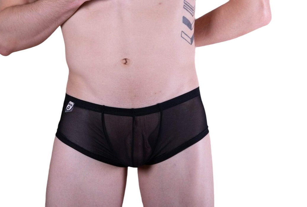 MALEBASICS MOB Boxer Hip Brief Sexy Erotic Underwear Sheer Black MBL04 3 - SexyMenUnderwear.com