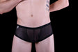 MALEBASICS MOB Boxer Hip Brief Sexy Erotic Underwear Sheer Black MBL04 37